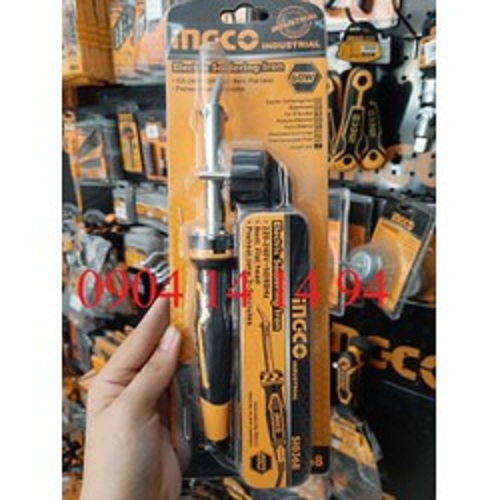 Mỏ hàn chì ingco si0368 máy hàn công suất đầu vào 60w thời gian làm nóng 3 ~ 5 phút đầu cong phẳng