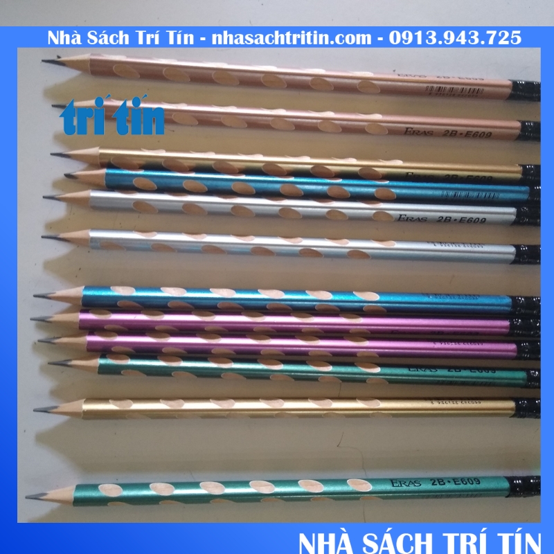 Bút chì ERAS E 609 2B có gôm có định vị