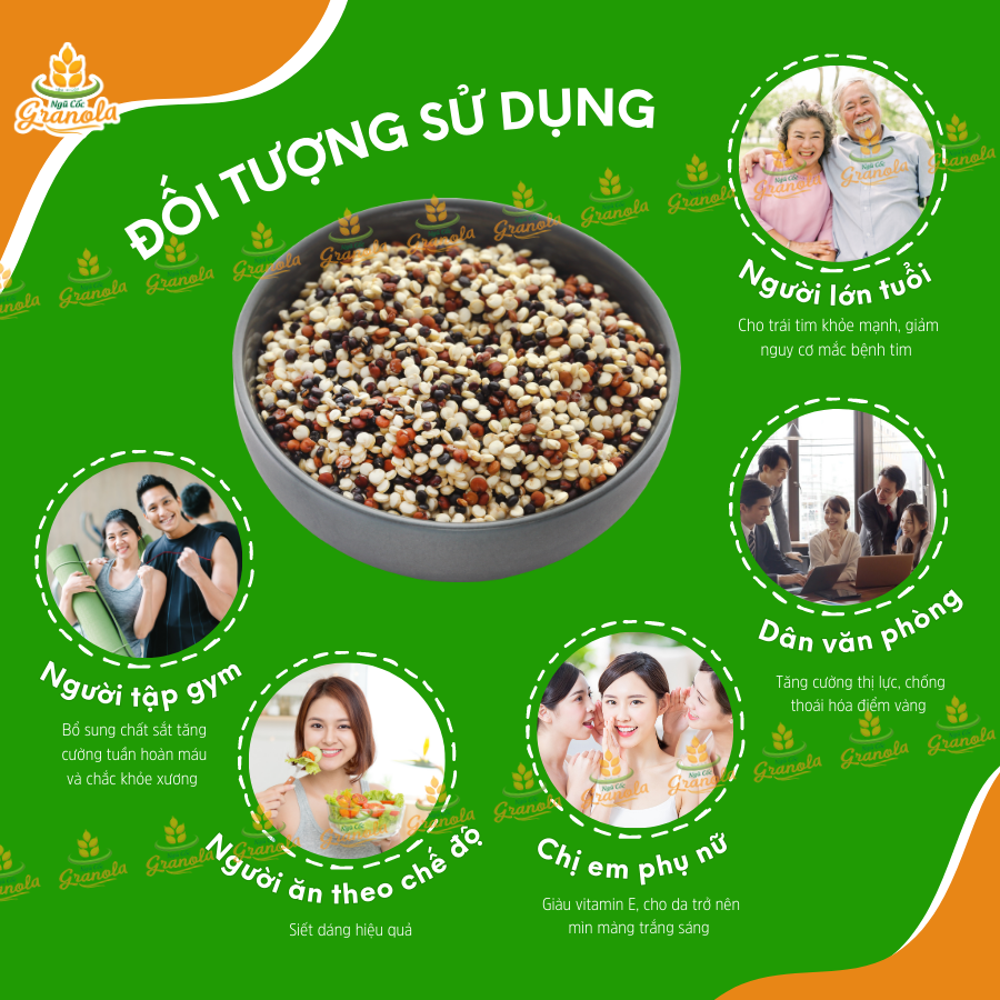 Hạt diêm mạch Úc Mixed Quinoa hỗn hợp loại ngon (400GR) - (Hạt Ngon)