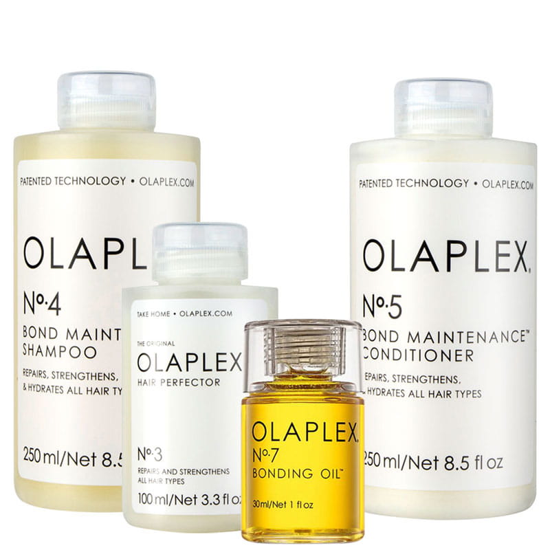 Bộ 4 sản phẩm olaplex no.4 + olaplex no.5 + olaplex no.3 + olaplex no.7 phục hồi tóc hư 250ml