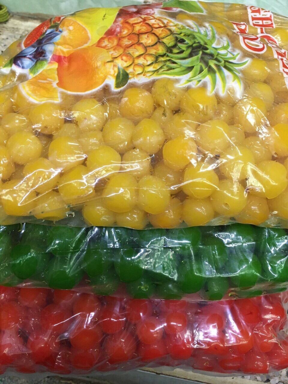 Mứt Trái lý ( mix 3 màu)  1KG -date 2025