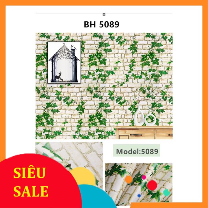 Giấy dán tường ô vuông xanh 0.45*10m