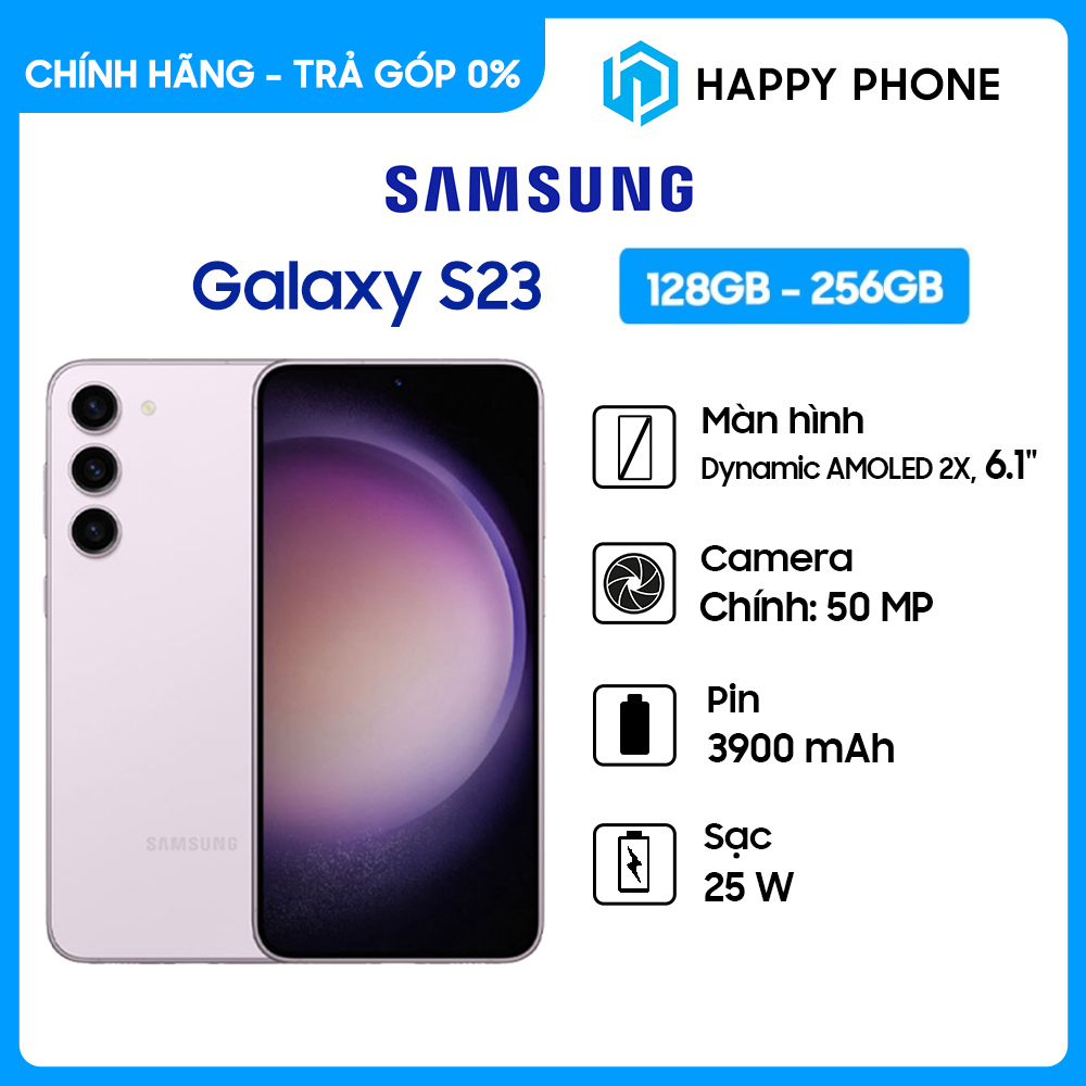 Điện thoại di động Samsung Galaxy S23 - Hàng Chính Hãng, Mới 100%, Nguyên seal