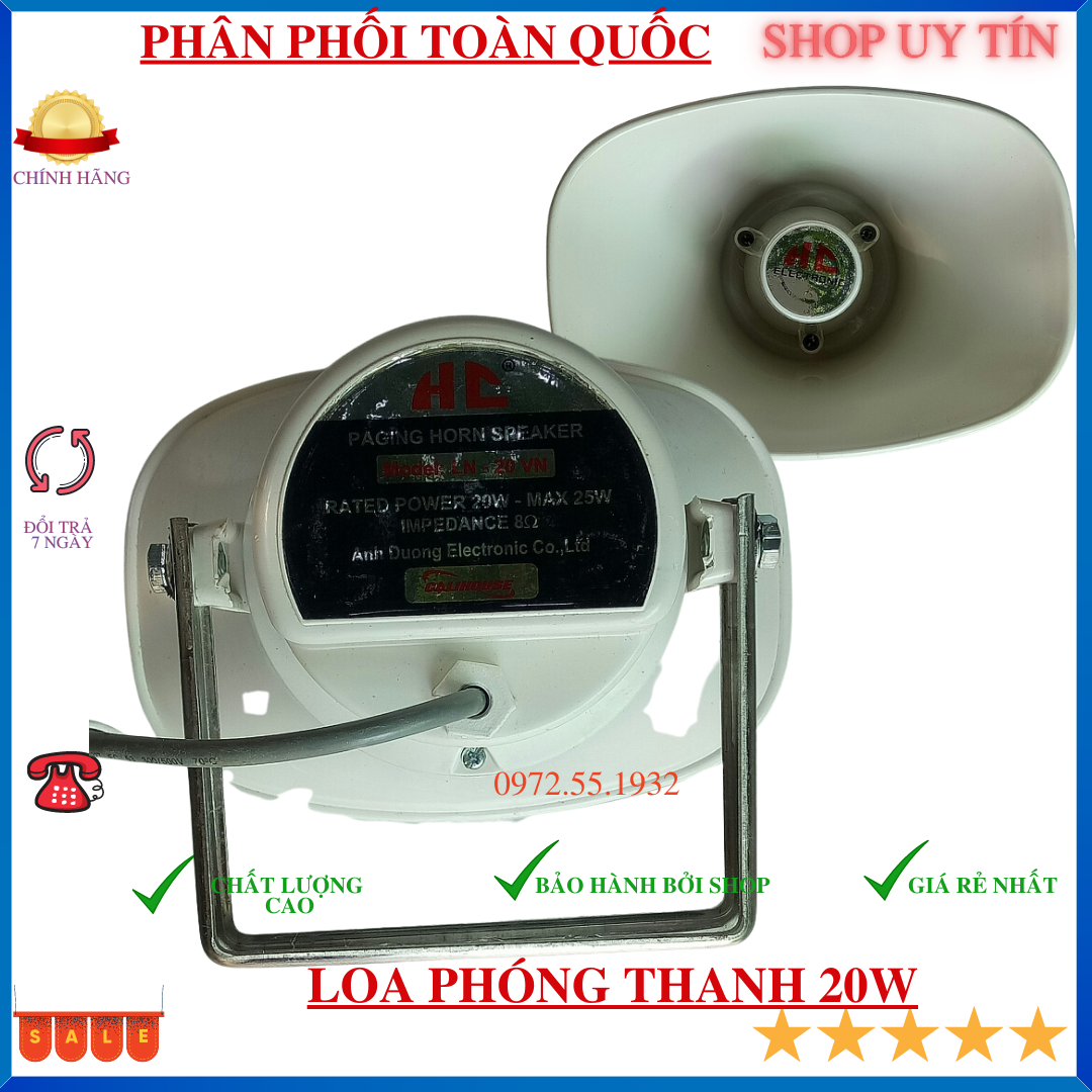 Loa nén phóng thanh - 20w tiếng vọng xa