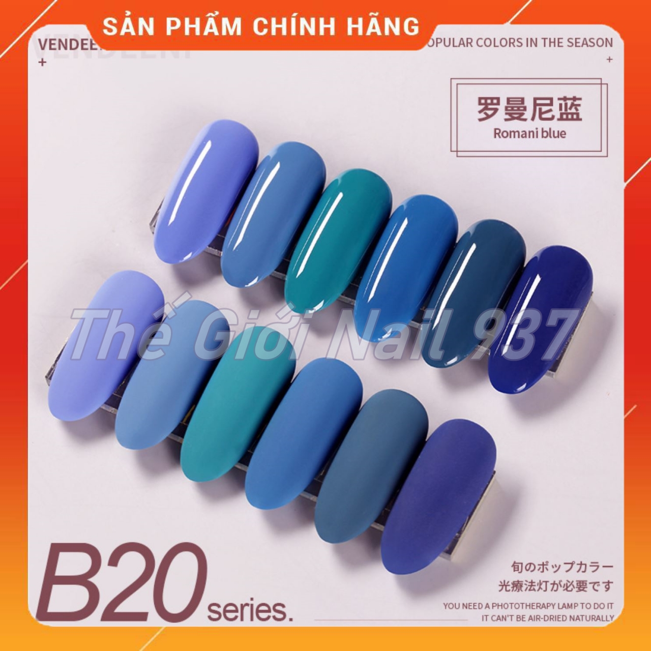 [HCM]Sơn gell AS chai đỏ mã B20 - 15ml - Lẻ màu