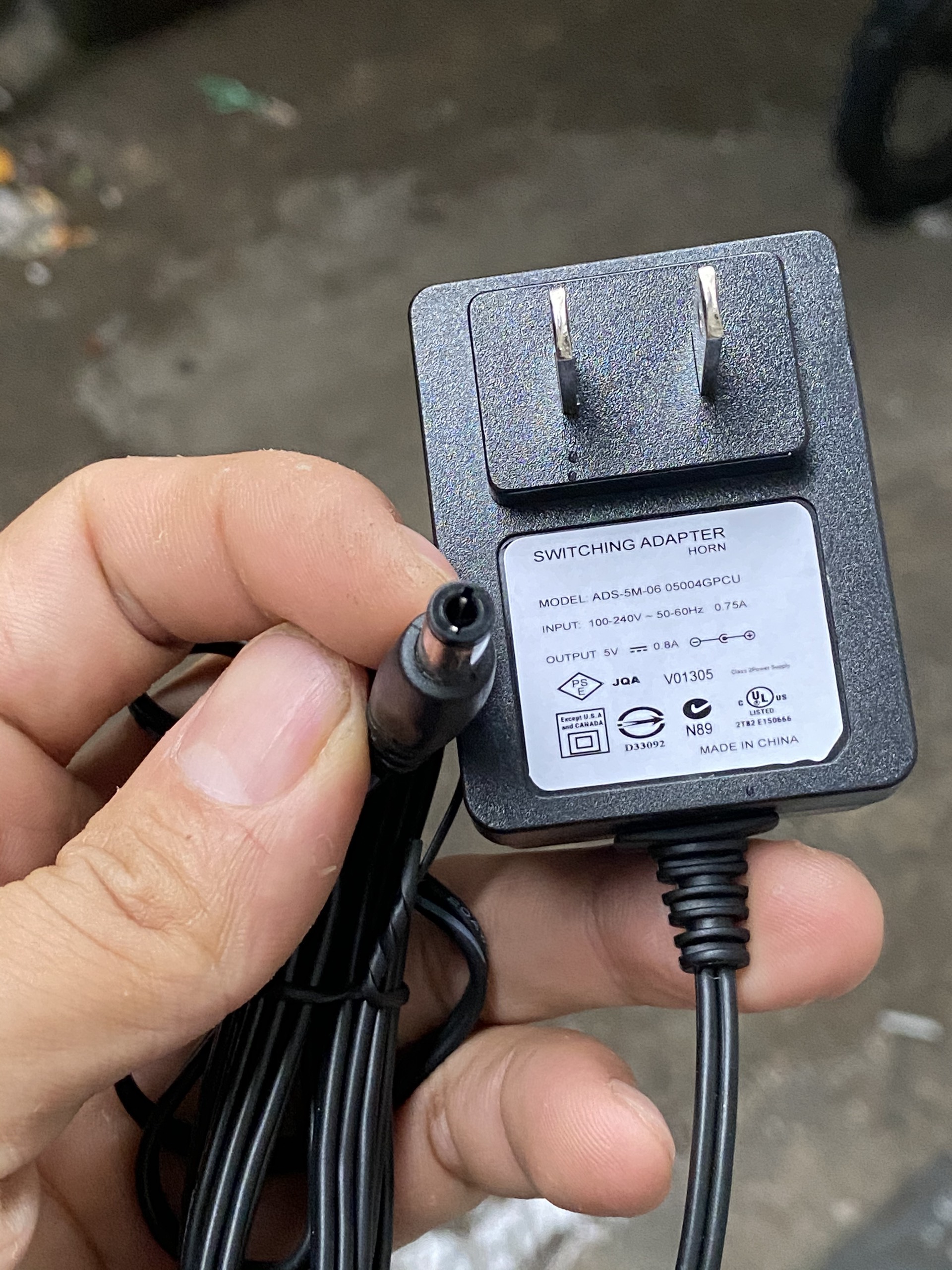 Cục nguồn máy chấm công DC 5V