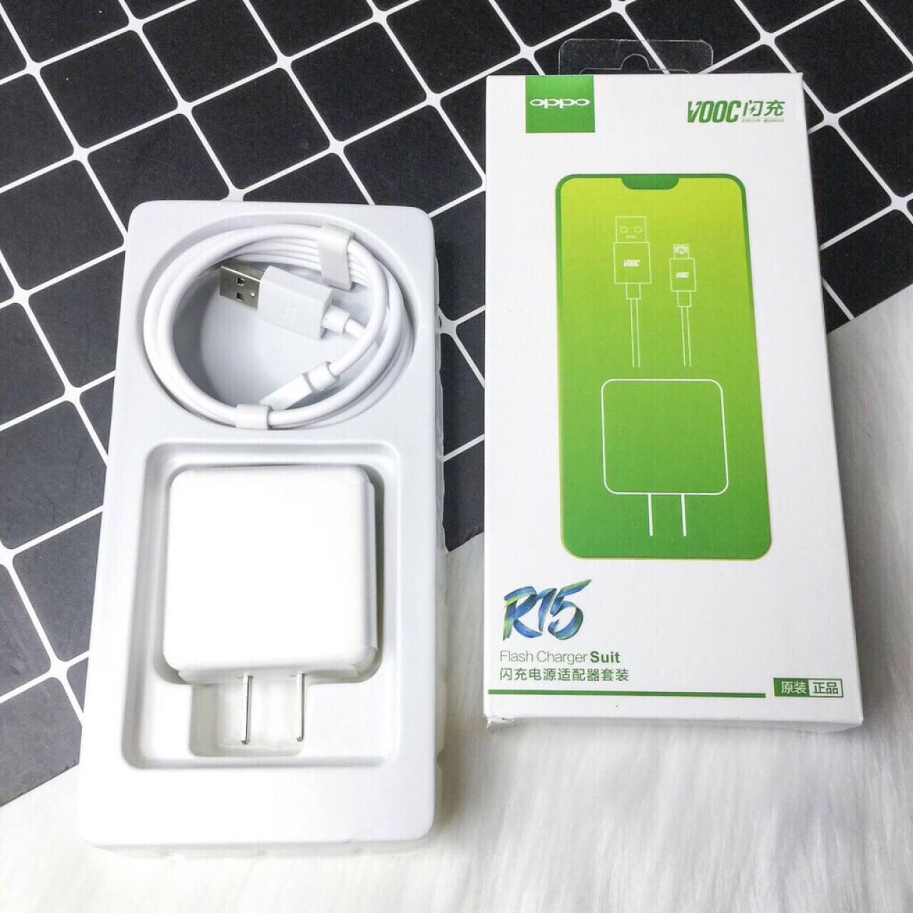 Bộ sạc Oppo Micro to USB VOOC R15 full box