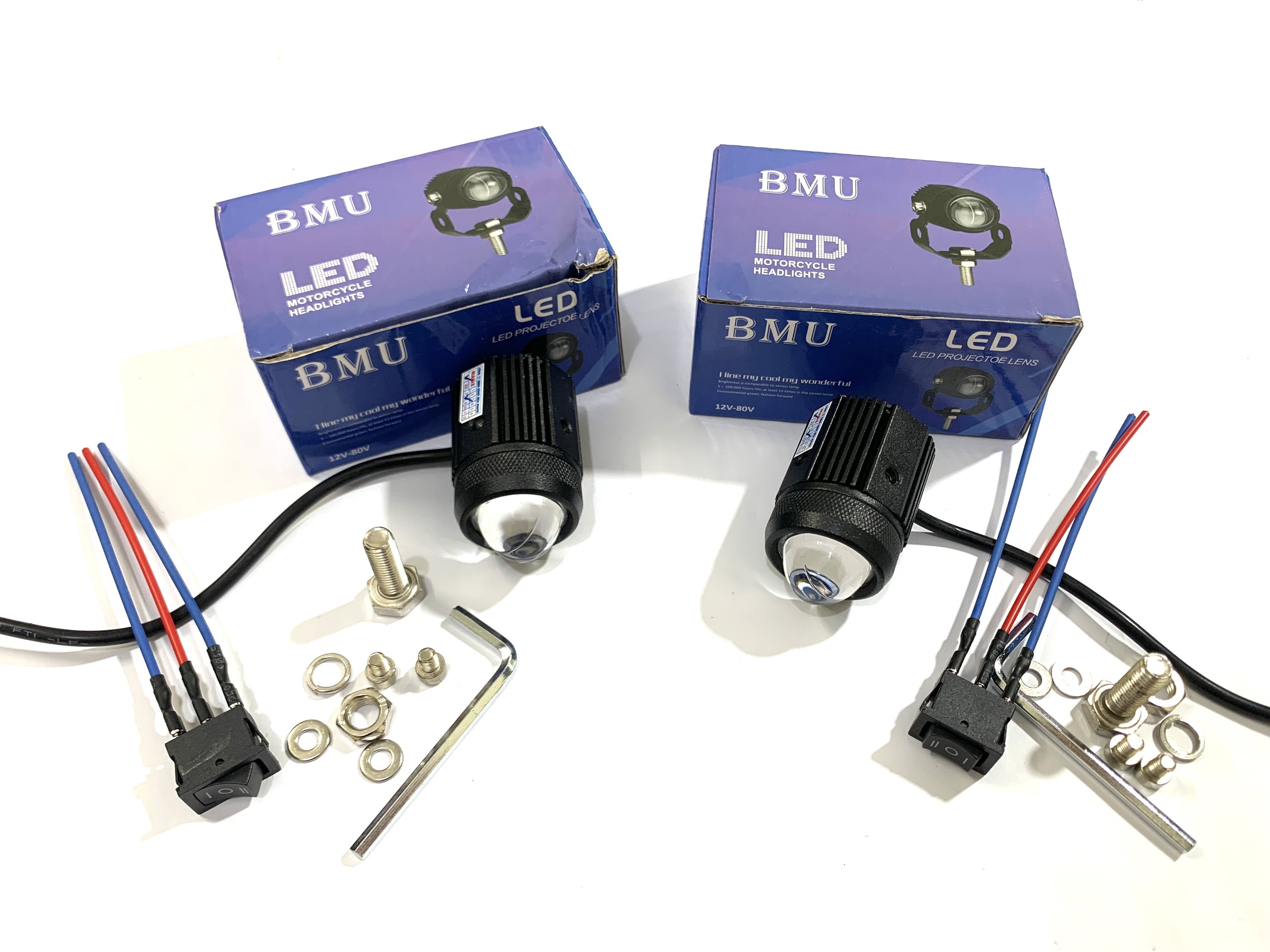 Đèn trợ sáng bi cầu mini 2 chế độ bmu hót 2022 siêu sáng
