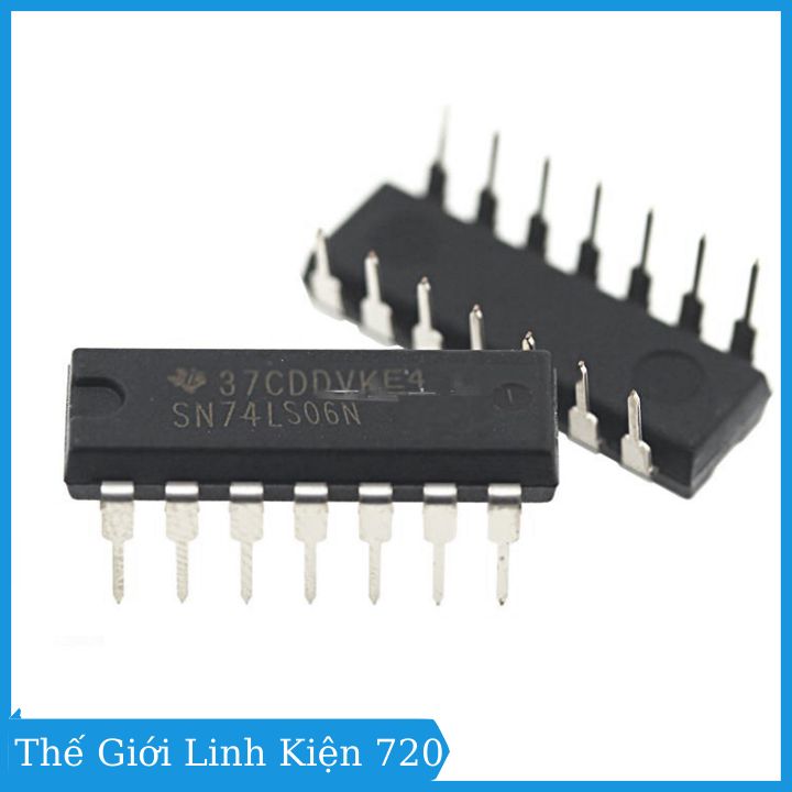 Chíp 74LS06 Hex Inverter Buffer/Driver DIP14