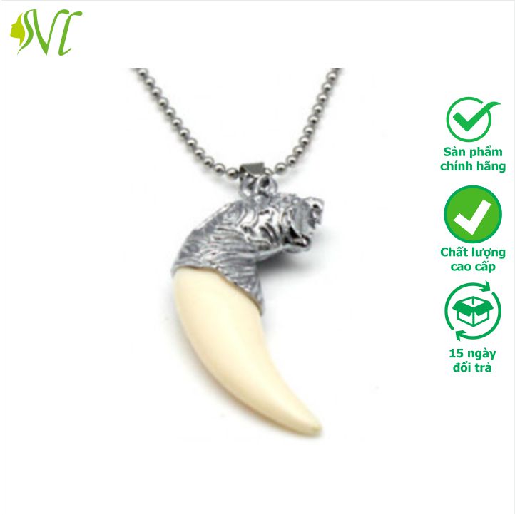 Dây chuyền nanh ngầu Mặt dây chuyền nam ngầu, Mặt dây chuyền nanh heo phong thủy mạnh mẽ, Mặt dây chuyền nanh sang trọng quyền lực, Mặt dây chuyền nam cá tính độc lạ, Mặt dây chuyền phong thủy hộ thân may mắn - Người Đẹp Vì Lụa