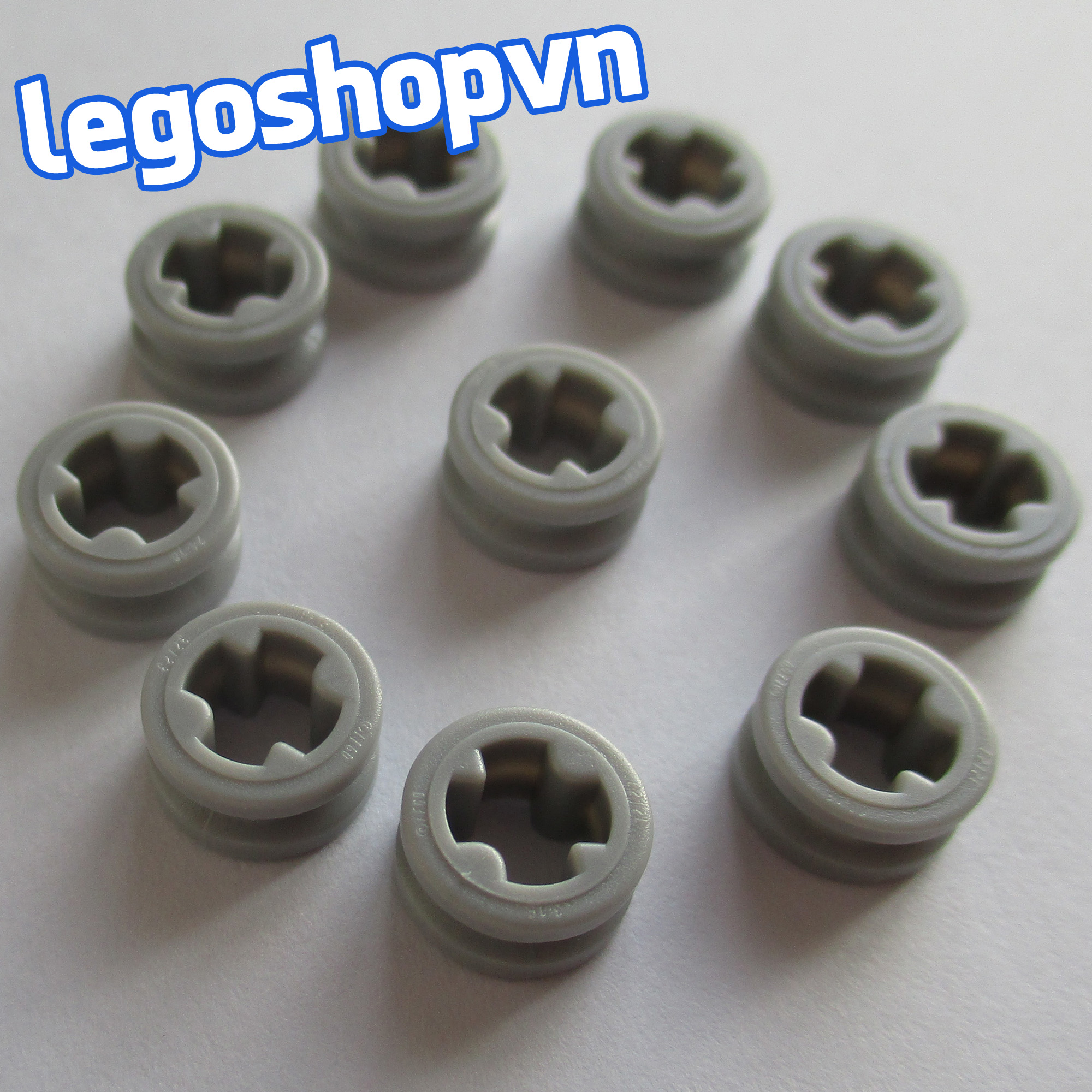 10x LEGO Light Bluish Gray Technic Bush 1/2 Smooth ID 4211573 32123