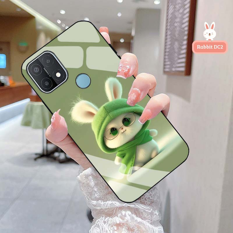 Ốp lưng oppo a15, a15s lưng kính cường lực cao cấp