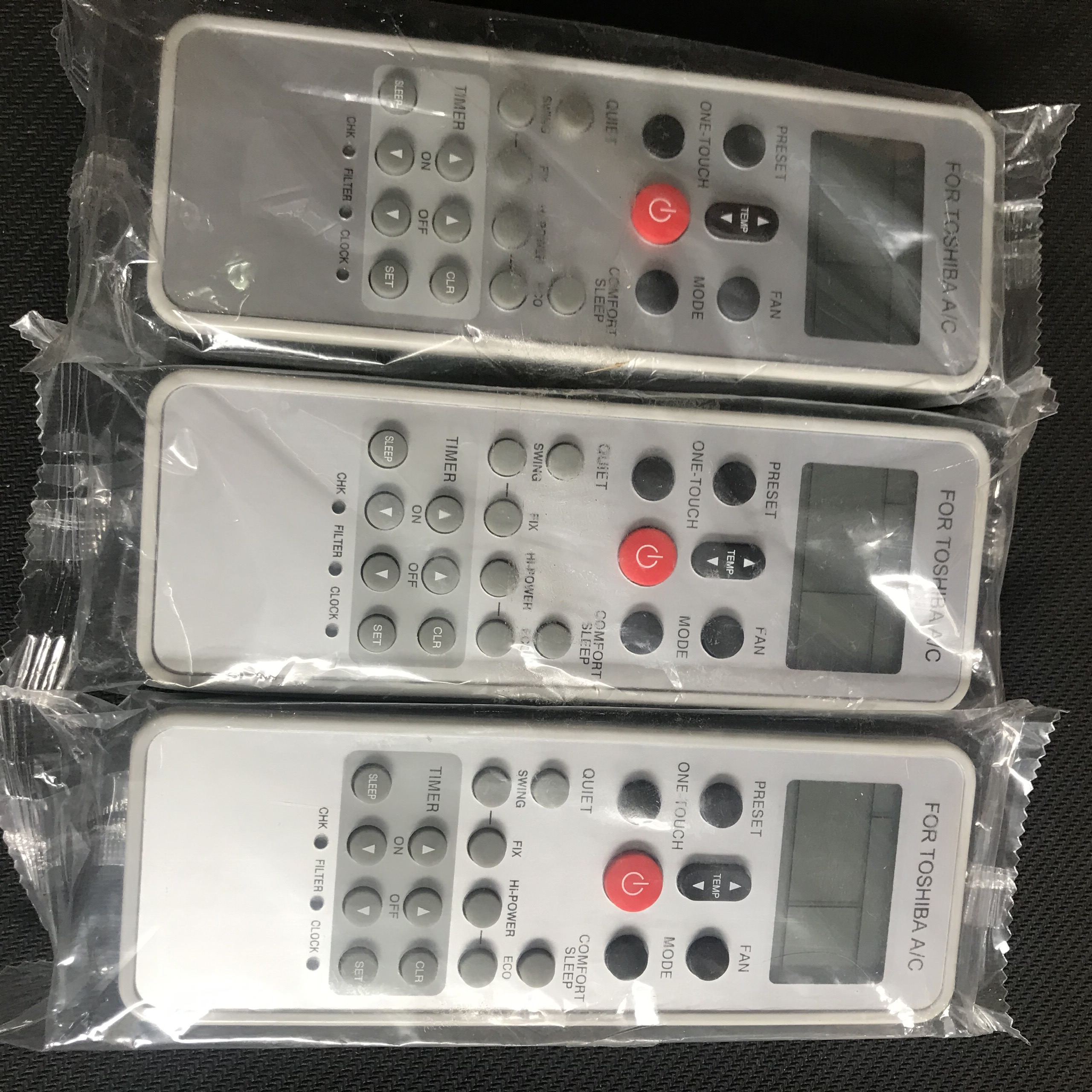 [HCM]Remote máy lạnh .TOSHIBA Xám