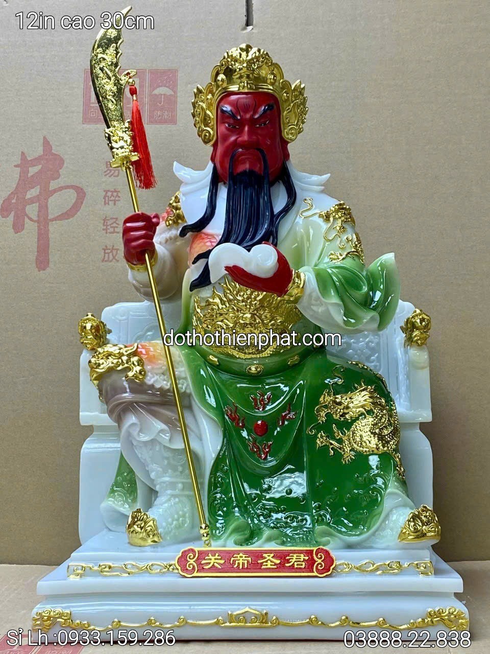 Tượng Quan Công Đá Hàng Nhập Loại 1 Sỉ Lh