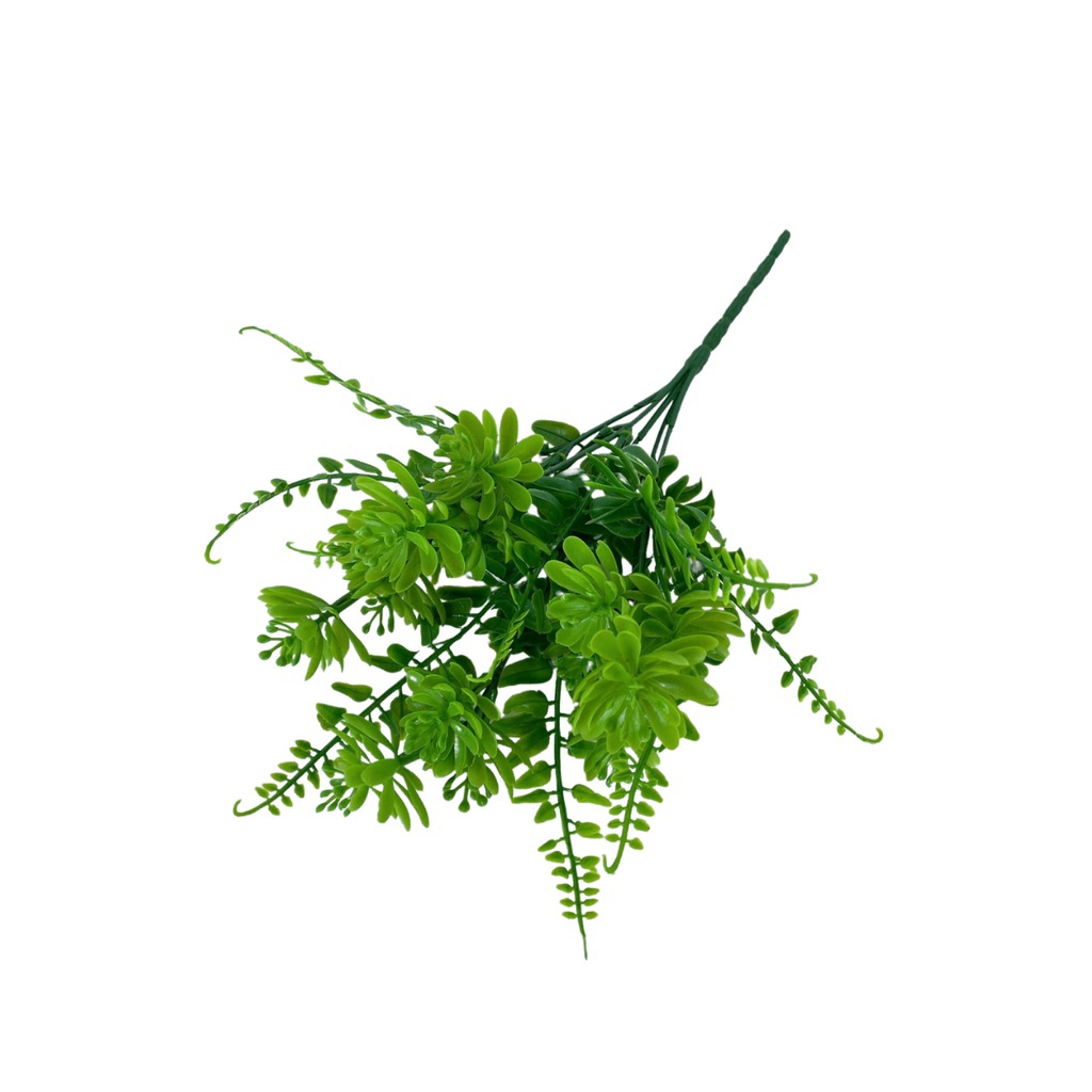 Cụm sen đá nhựa cắm điểm siêu đẹp - hoa lụa hoa giả cỏ điểm