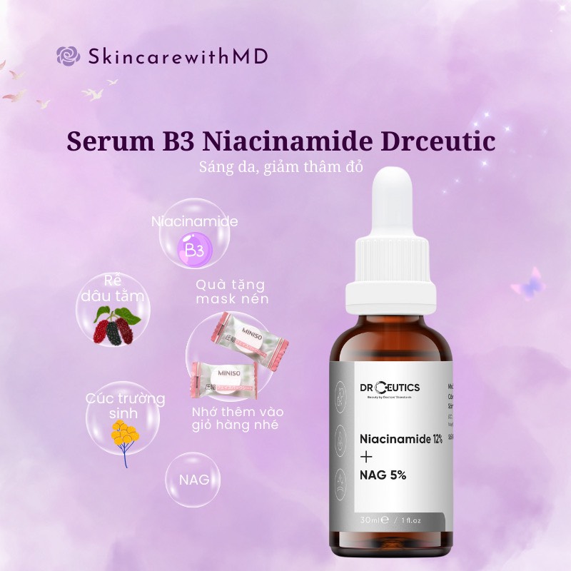 {CHÍNH HÃNG} Serum B3 Niacinamide sáng da, mờ thâm 30ml