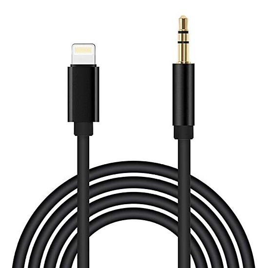 Cáp chuyển đổi cao cấp cổng Lightning sang cổng 3.5mm màu đen