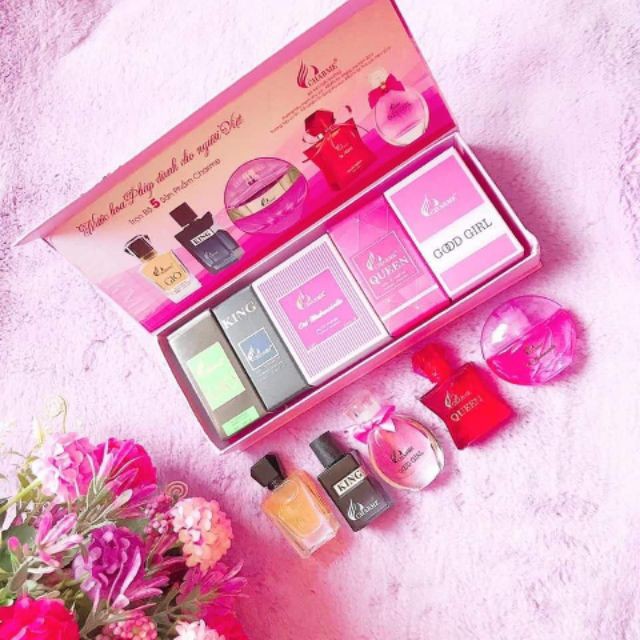 [HCM]nước hoa set 5 mùi nước hoa Charmee Mini 10ml