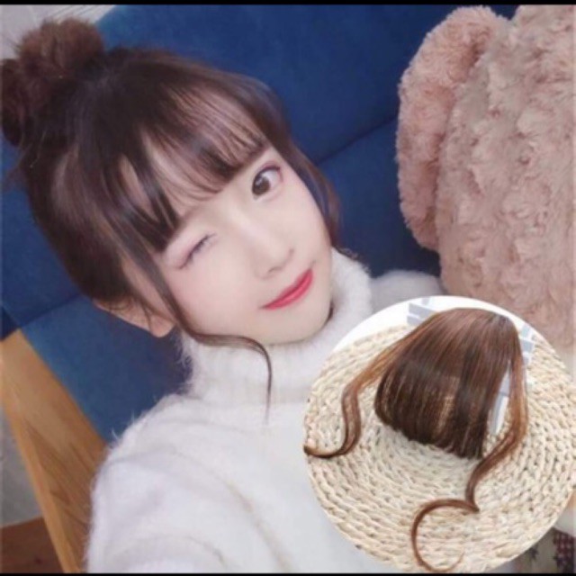Mái giả - tóc mái thưa bát xoăn - kèm ảnh