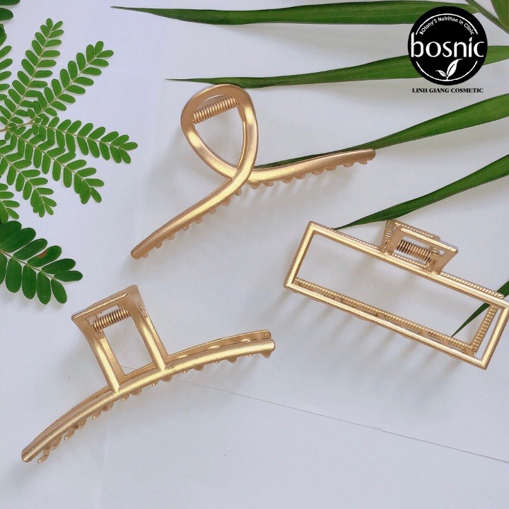 Kẹp Tóc Gắp Kim Loại Phong Cách Hàn Quốc Bosnic