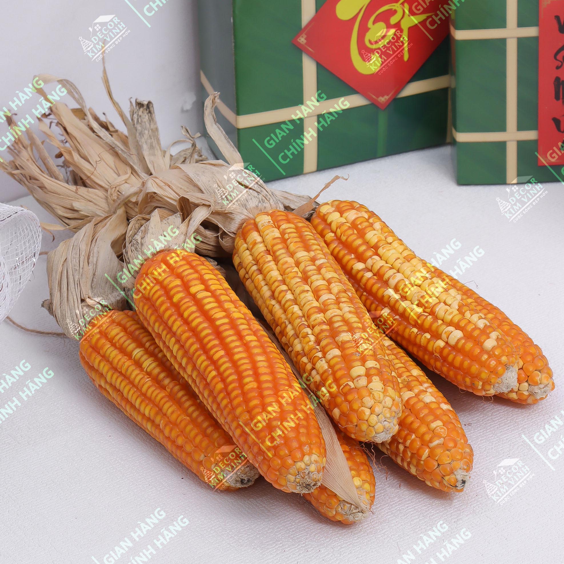 Bắp Ngô Trang Phơi Khô Trang Trí Tết