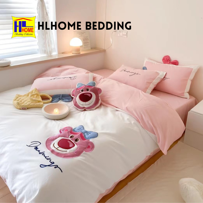 Bộ Chăn ga gối cotton line nhật DISNEY