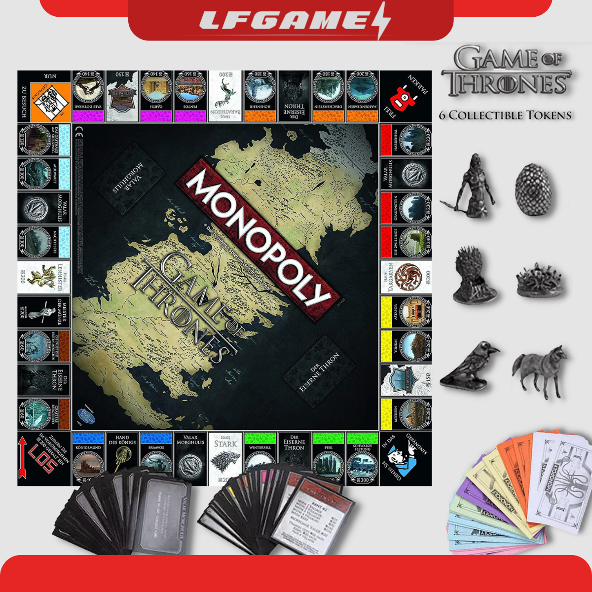 [CAO CẤP] Cờ Tỷ Phú Monopoly Game Of Thrones Collector's Edition (Bản Tiếng Anh)
