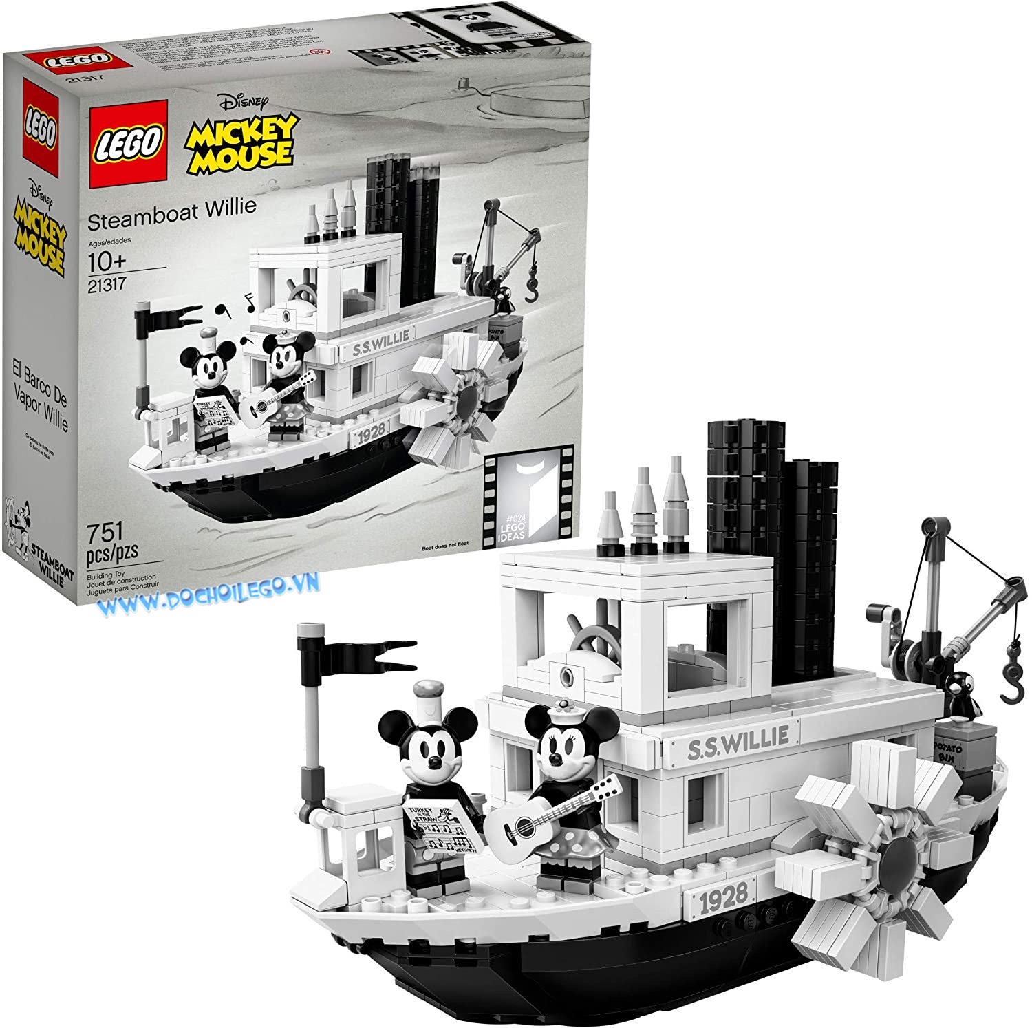 21317 Lego Ideas Disney Mickey Mouse Steamboat Willie