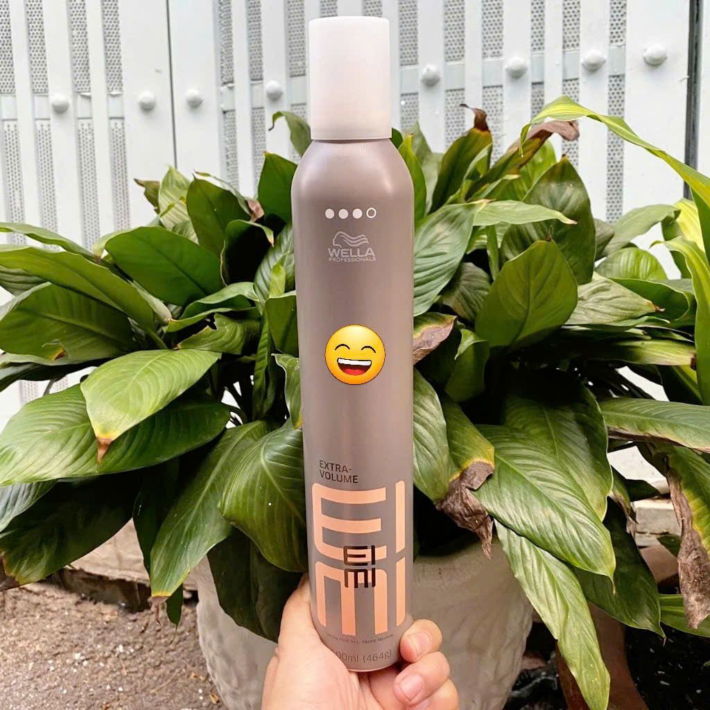 Bọt tạo độ phồng cho tóc Wella EIMI giữ nếp Extra Volume Strong Hold Volumising Mousse 500ml