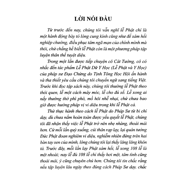 Lễ Phật Và Y Học
