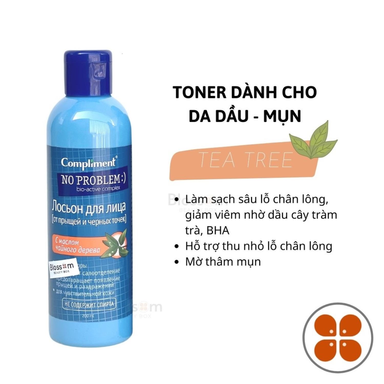 ɡel Rửa Mặt & Toner Giảm Mụn Compliment No Problem 200ml