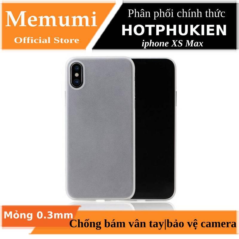 [HCM]Ốp lưng nhám siêu mỏng 0.3mm cho iphone XS Max hiệu Memumi (Bảo vệ camera chống bám vân tay) - phân phối bởi HotPhuKien