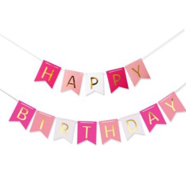 Bộ dây chữ Happy Birthday hình đuôi cá