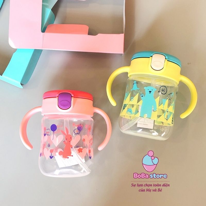 Bình nước ống hút Richell cho bé từ 7 tháng tuổi