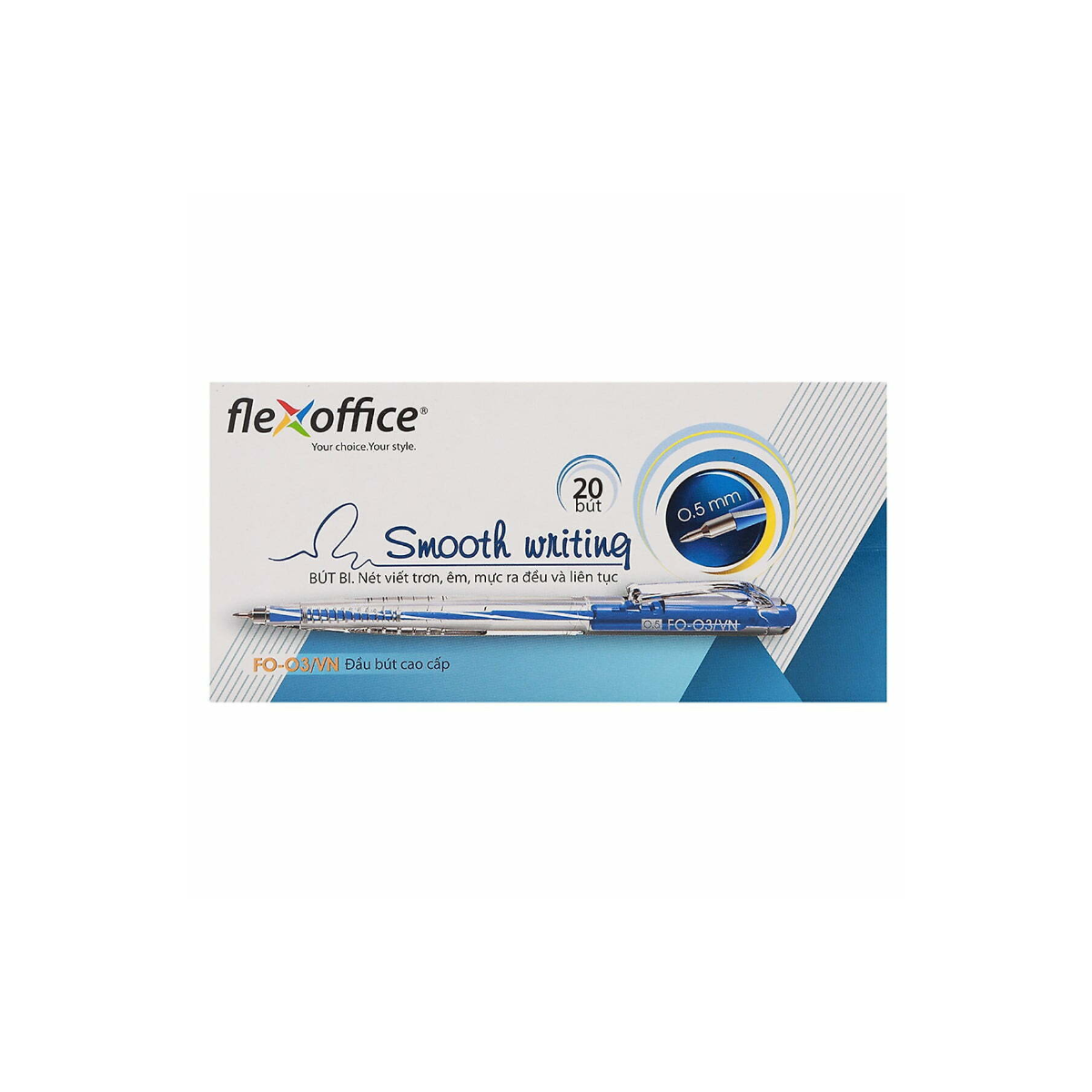 Bút Bi Flexoffice FO-03/VN Hộp 20 Bút