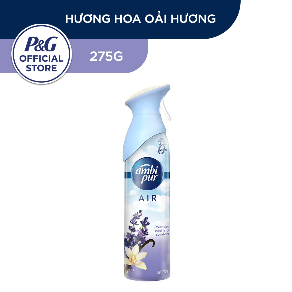 Nước Thơm Xịt Phòng Cao Cấp AMBI PUR Khử Mùi Khó Chịu Hương Downy/ Oải Hương Chai 275G