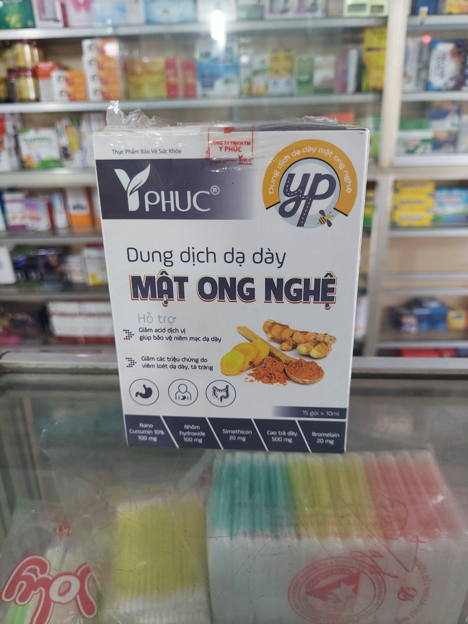 Dung dịch mật ong nghệ y phúc nghệ đen - hộp 15 gói