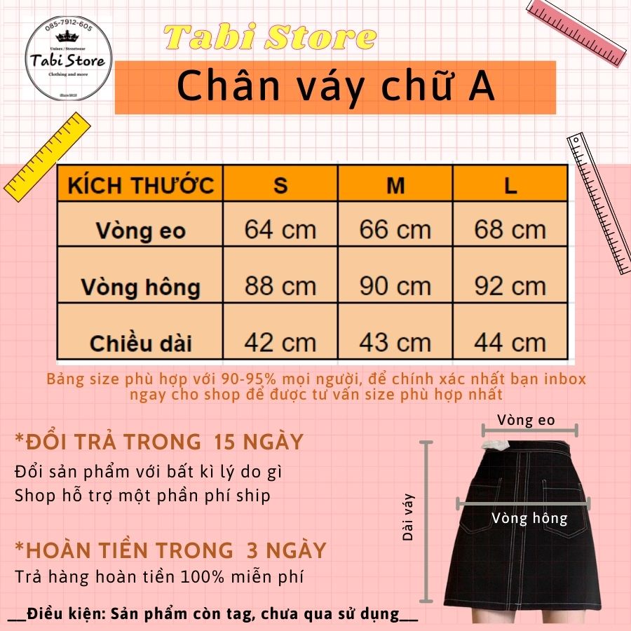Chân váy xếp ly dáng ngắn có 4 cúc