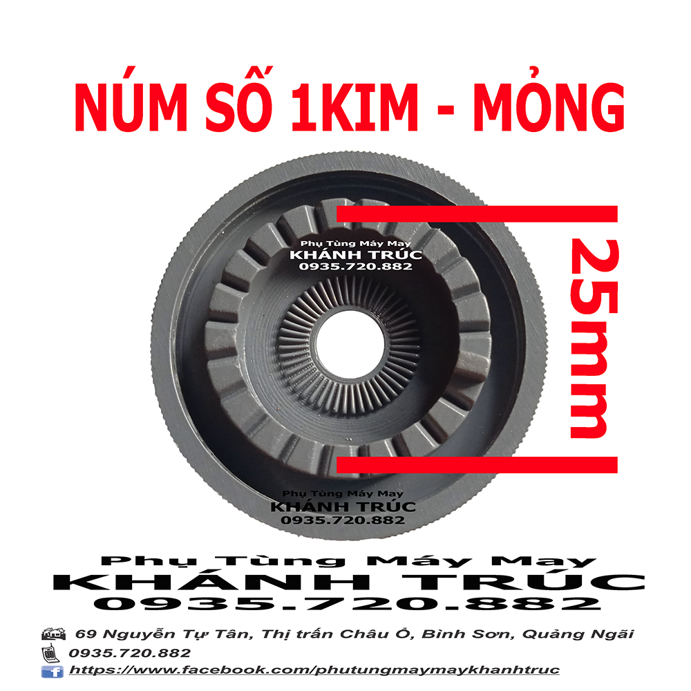 Núm số mỏng máy may công nghiệp 1kim