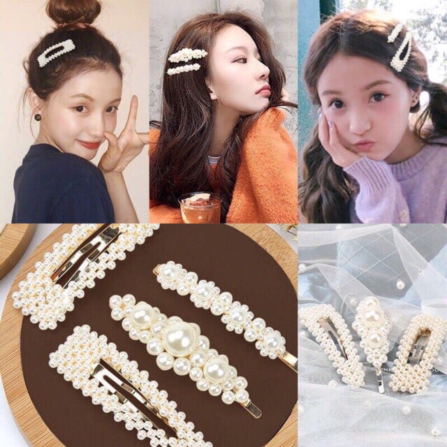 Set 4 Kẹp Tóc Hàn Quốc Xinh Xắn