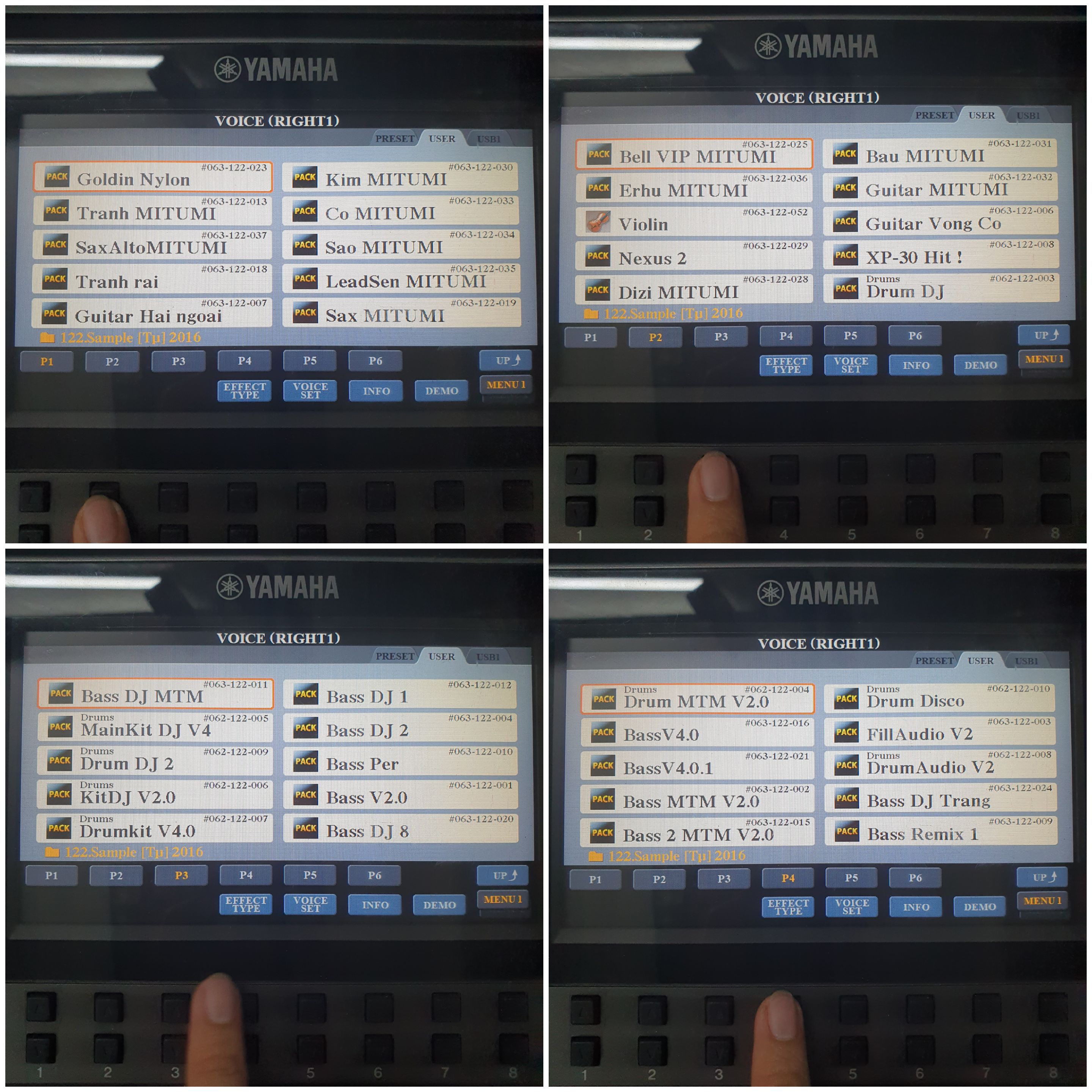 Usb Dữ liệu Sampler Đàn Yamaha Psr -S770