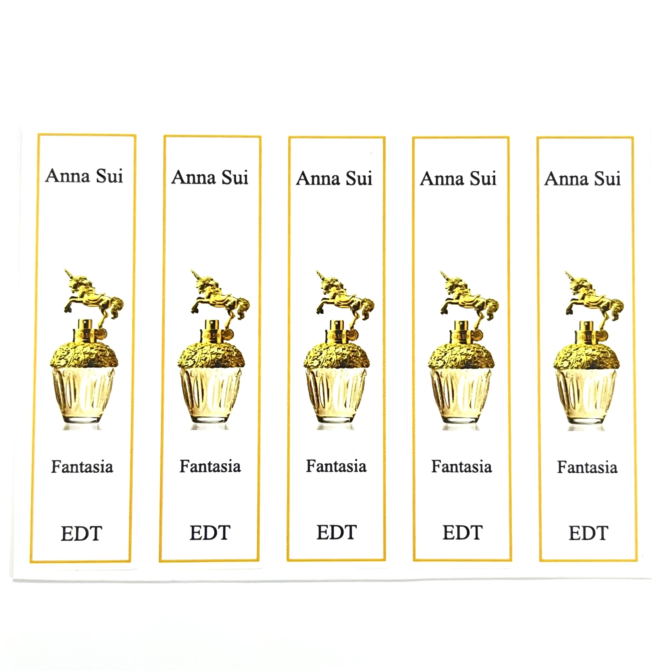 Combo 10 sheets of anna sui perfume bottle for all series refills