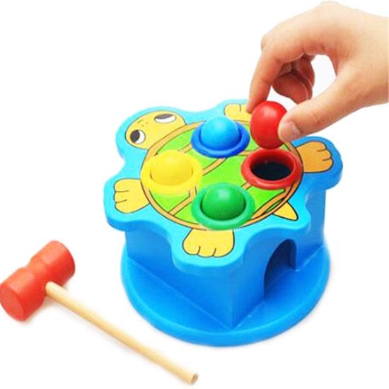 Bộ đồ chơi đập cá bằng gỗ cho bé