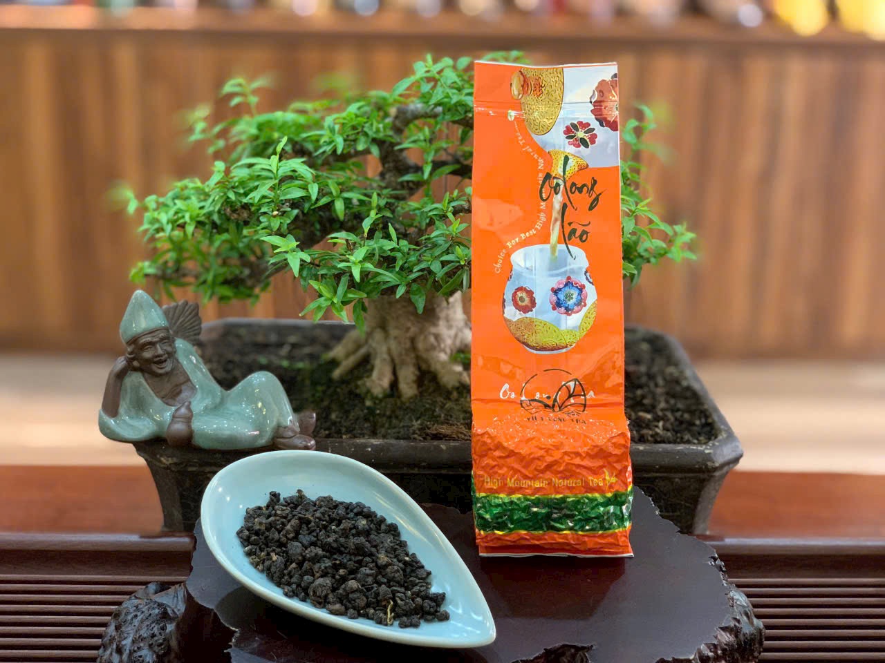 TRÀ Ô LONG LÃO - QUÀ TẶNG Ý NGHĨA - ORGANIC OOLONG TEA - 100g VIỆT LONG TRÀ