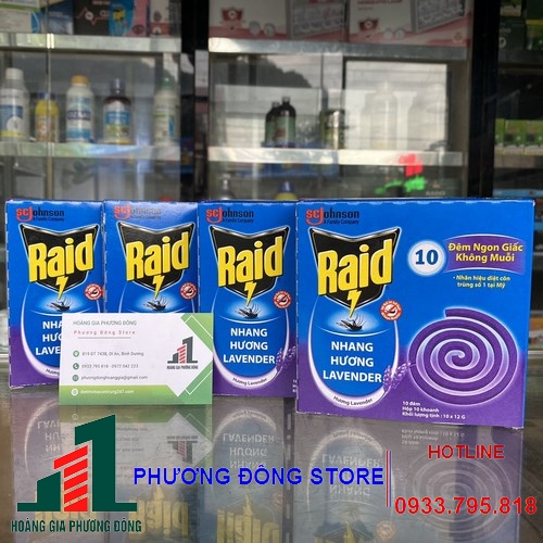 Nhang thơm đuổi muỗi Raid