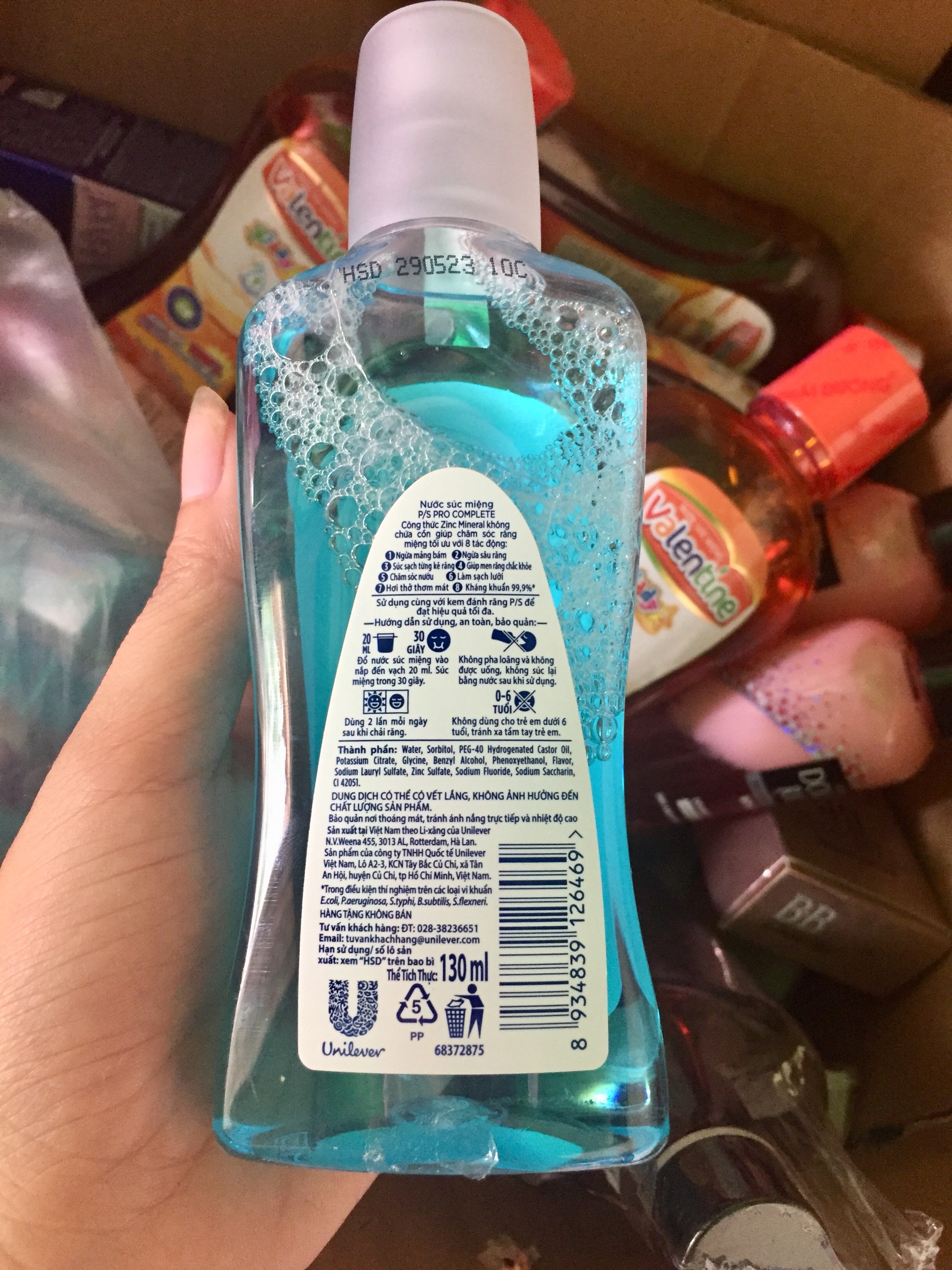 (Hàng khuyến mãi 130ml) Nước súc miệng P/S Pro Complete