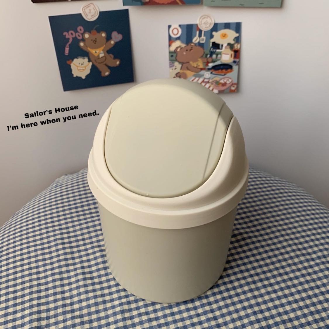 Thùng Rác Mini Siêu Cưng Để Bàn Học Trang Trí (by Sailor)