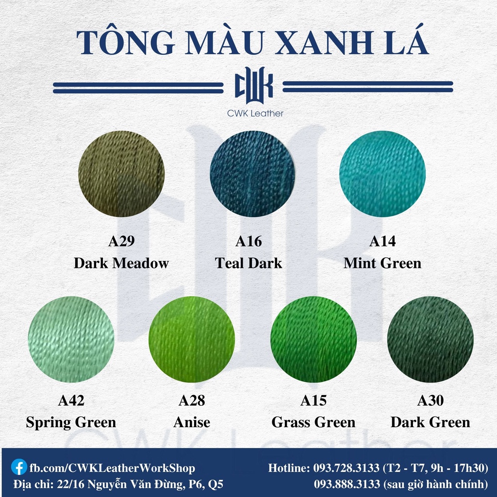Chỉ sáp 0.65mm may đồ da, thắt vòng tay macrame Artisan Soul (tông nâu-tím-cơ bản)