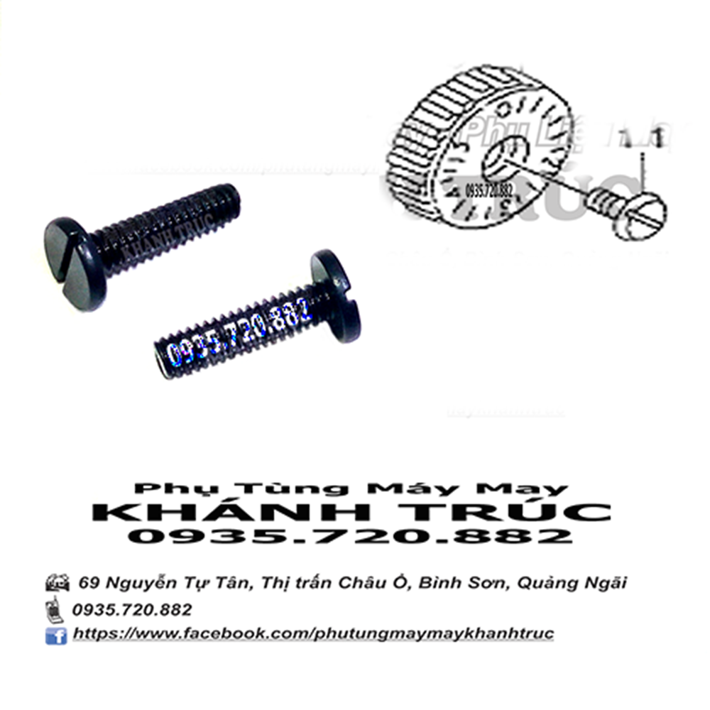 Ốc vặn núm số dài máy may công nghiệp 1kim Juki