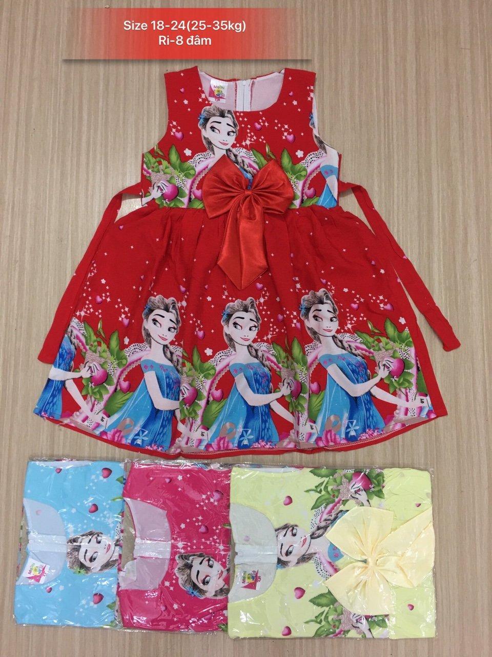 Sét 2 váy lanh-tole cho bé gái 6-32kg